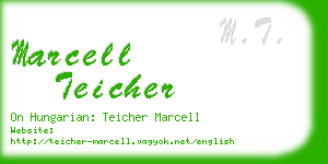 marcell teicher business card